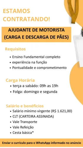 AJUDANTE DE MOTORISTA