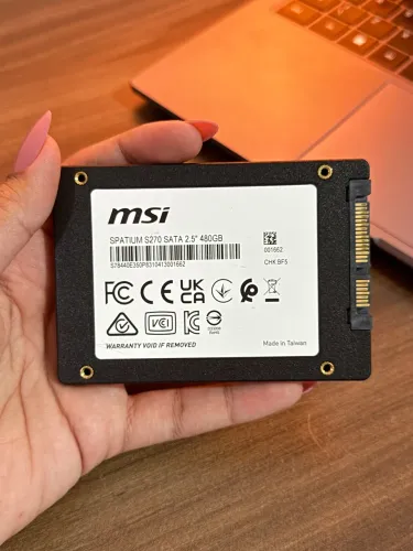 SSD MSI 480GB SATA | Envio OLX Pay | Aceito Cartão | Entrego