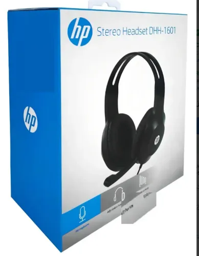 Headset Gamer Hp Dhh-1601 Conector P2 Original Novo, Lacrado Preto.