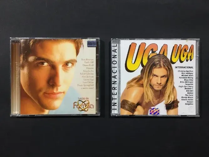 2 CDs de Novelas Originais Laços de Família Internacional e Uga Uga Internacional (2000)