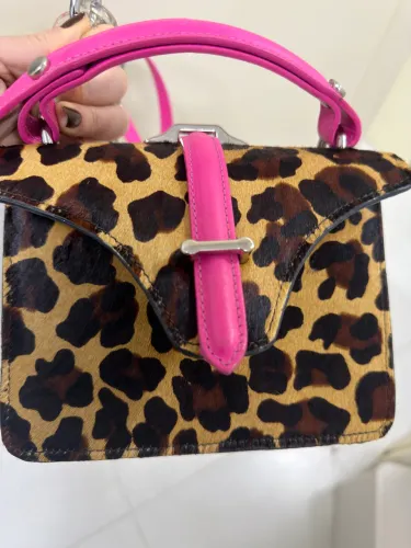 Bolsa Couro animal print