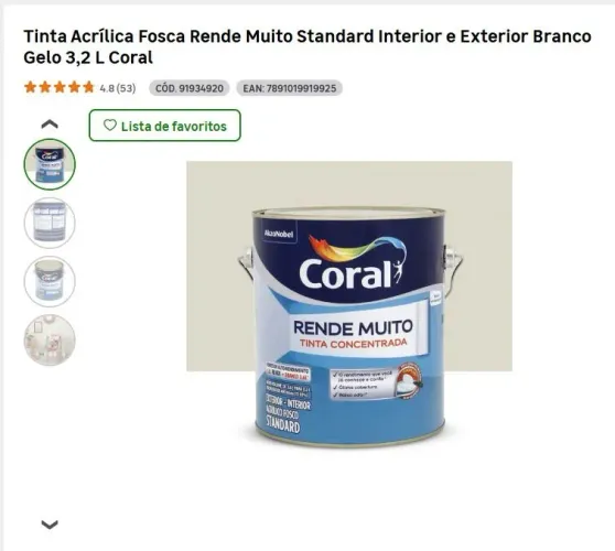 Tinta acrílica branco