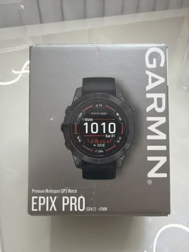 Relógio Garmin Epix Pro Gen 2 47mm Preto pulseira carbono 