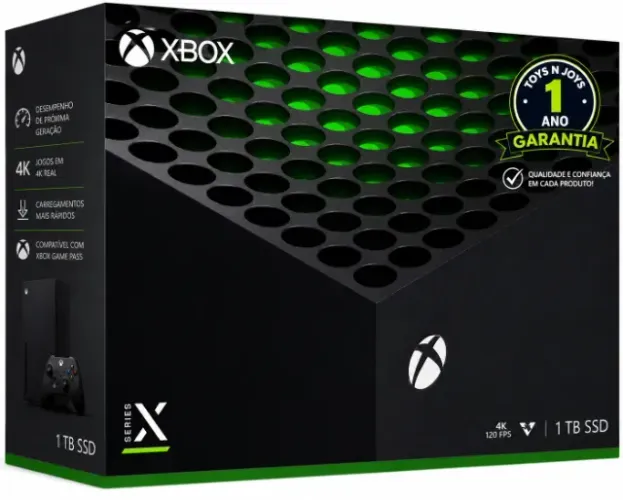 XBOX Series X com Leitor de Disco Completo Na Caixa + 12 Meses de Garantia