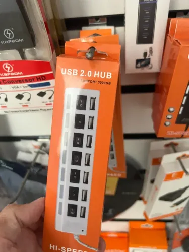 Extensor USB 7 portas - HUB - on/off
