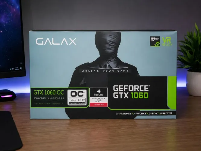 ? GALAX GTX 1060 OC 6GB GDDR5X ? COM CAIXA ORIGINAL ?