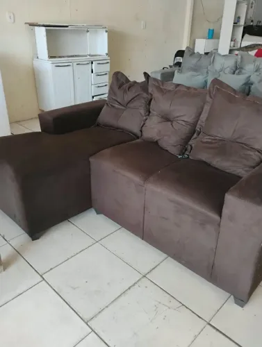 Sofá Chaise Novo 03 Lugares 1.90m