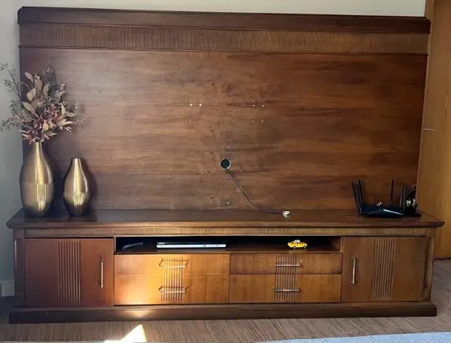 Rack / Painel para TV em madeira - Excelente estado
