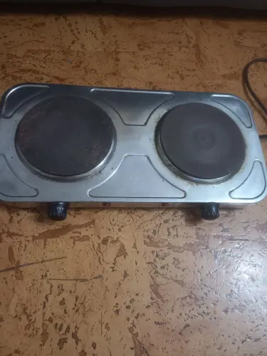 Fogao eletrico, 2 bocas, com defeito