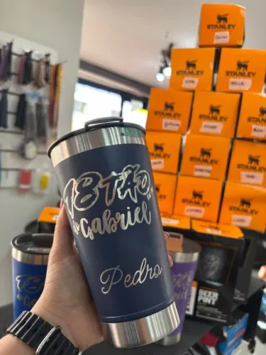 Personalização a Laser - Copos e Garrafas Térmicas 