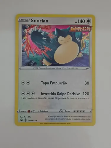 Snorlax Foil Promo (SWSH 119/71) - Coleção Espada e Escudo Promos
