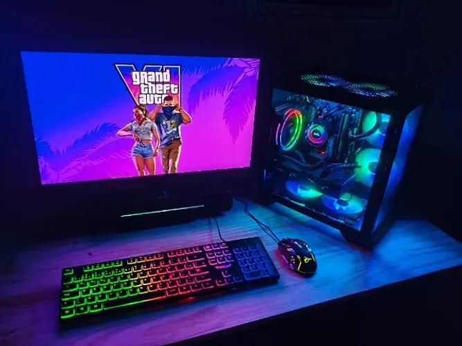 PC Gamer Ryzen 5 - RX 590 - 16GB RAM 3200mhz - Monitor 24"