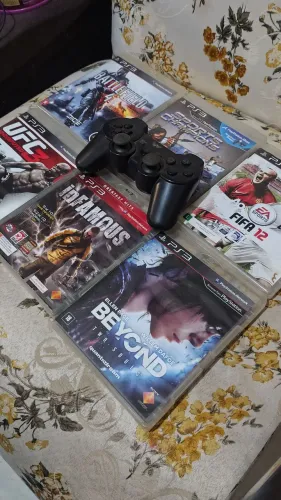 jogos Playstation 3 + controle paralelo