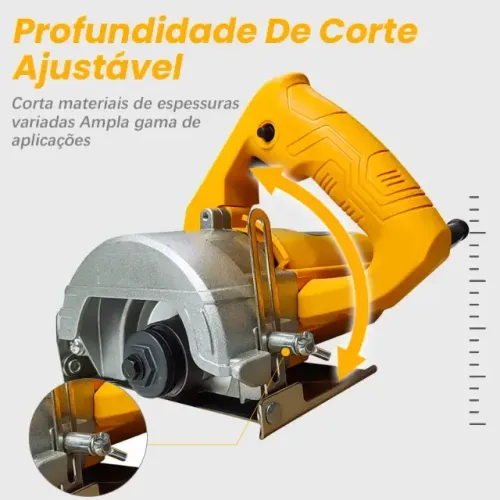 Serra Corte Marmore Profissional-1300w Cortador Parede