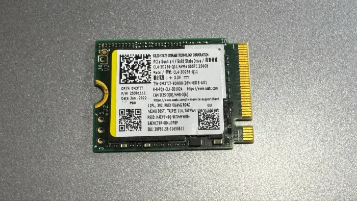SSD NVMe SSSTC M.2 2230 256GB Seminovo 