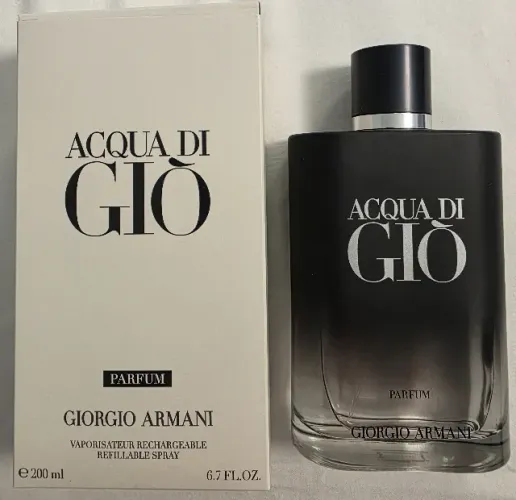 Perfume Acqua di Giò Parfum 200 ml (volume atual: aprox. 180 m)