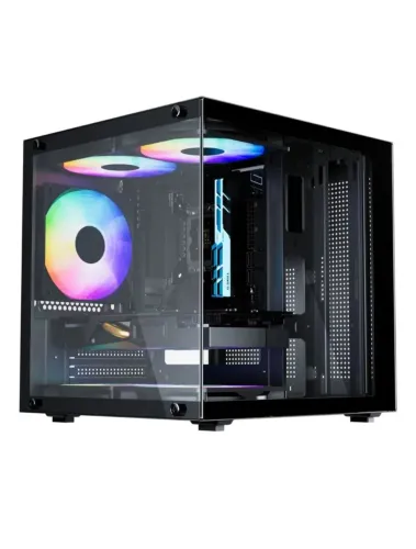 gabinete gamer aquário bluecase life pro bg-066 + 5 fans | sem uso