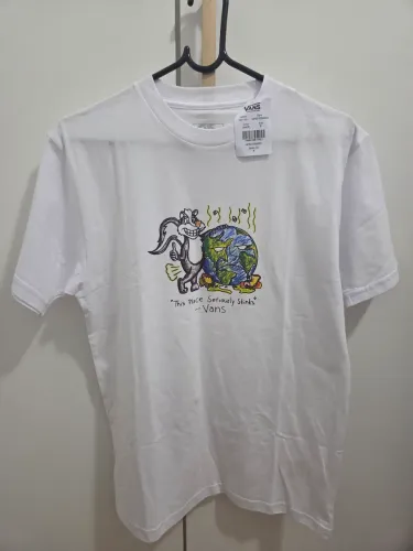 Camiseta Vans Stinky Branca