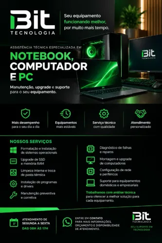 Assistência Técnica em Notebook, Computador e PC