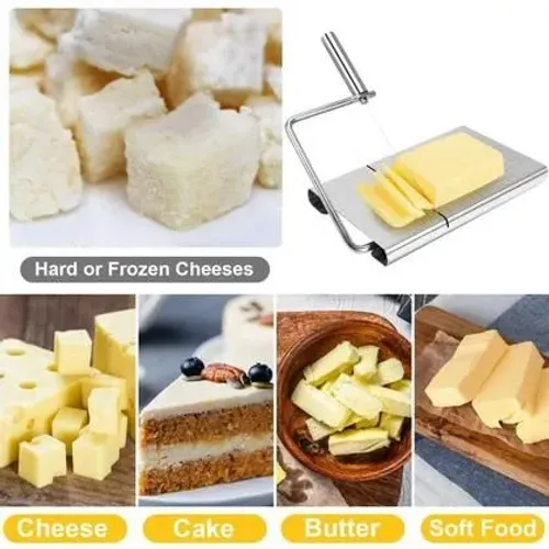 Cortador Manual Fatiador de Queijo e Frios em Aço Inox