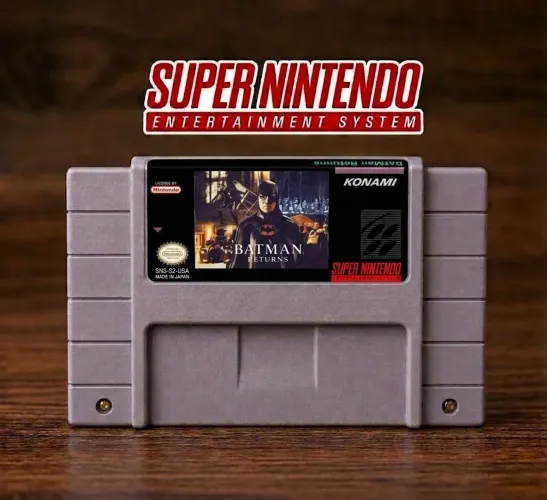 Jogo fita Batman o retorno em português 100% traduzido snes super Nintendo repro.
