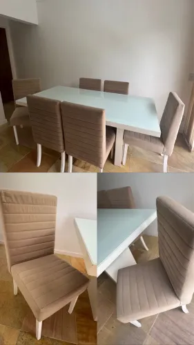 Mesa de Jantar 6 Lugares - Elegância e Sofisticação