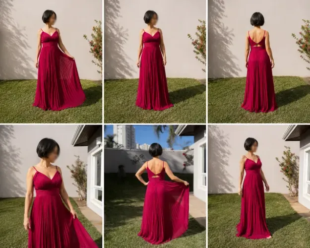 Vestido Marsala tam. 38