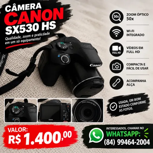 Câmera canon sx 530