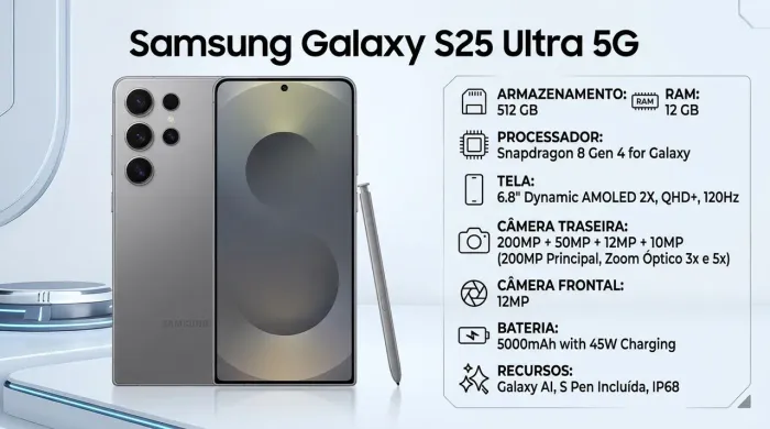 S25 ultra 512 gb de memória, preço de urgência financeira