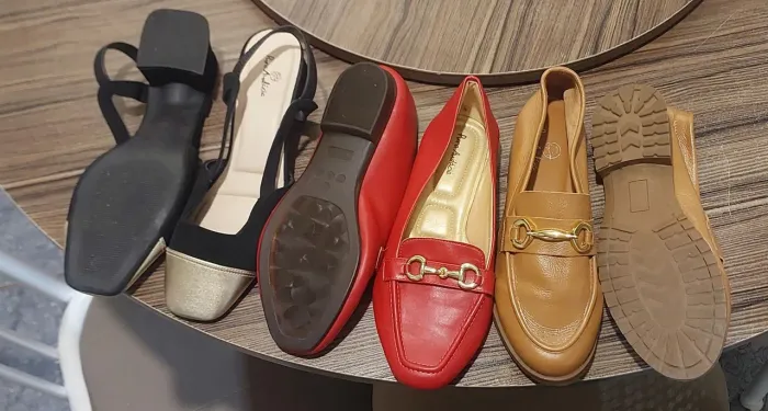 3 pares de sapatos da marca PURA AUDÁCIA
