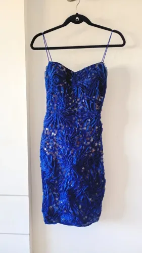 VESTIDO DE FESTA - AZUL ROYAL
