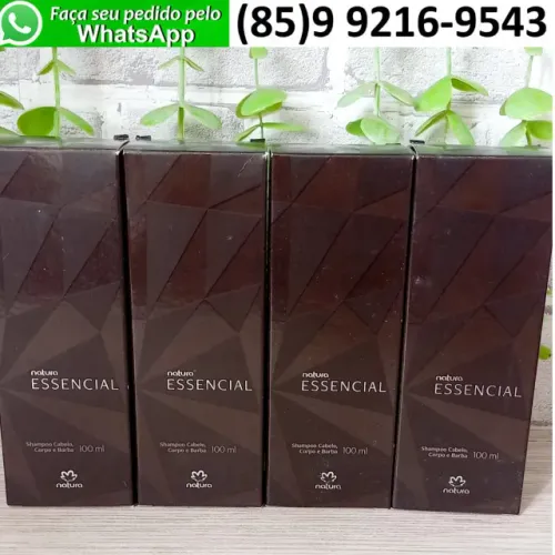 Kit 4 Shampoo Cabelo Corpo e Barba 100ml Natura