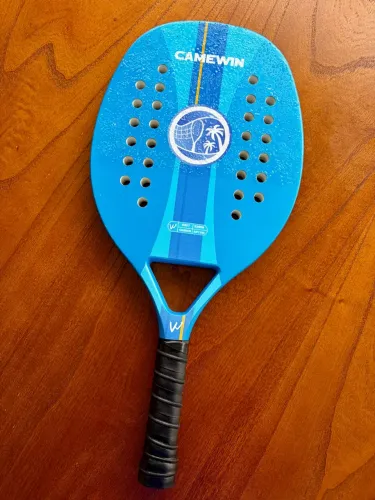 Raquete de Beach Tennis Camewin - Ideal para Iniciantes (1 Ano de Uso)