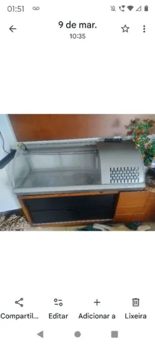 Expositor vitrine refrigerado Gelopar Sushi comida japonesa torta outros