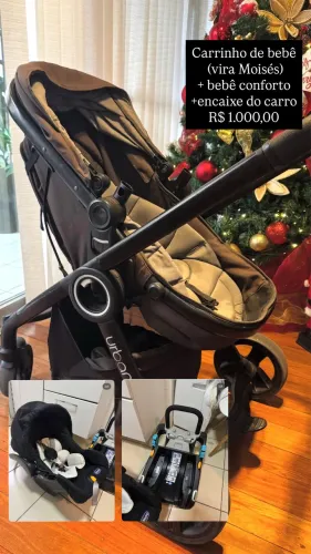 Carrinho de bebê + bebê conforto