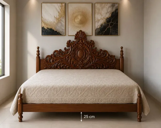 Cama de casal clássica - Reliquia
