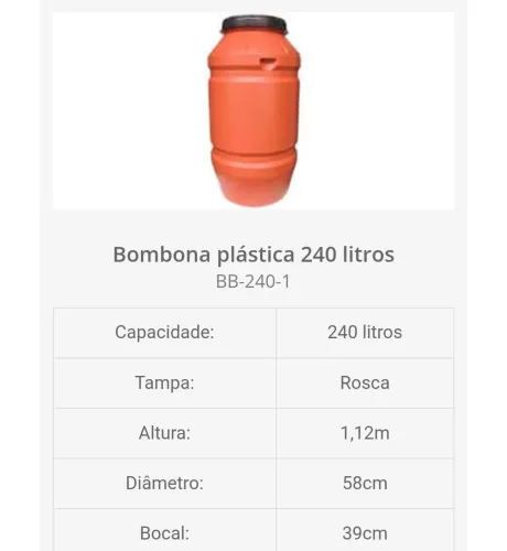 Tambores, bombonas e baldes. Várias opções - Entrega grátis (sob avaliação)