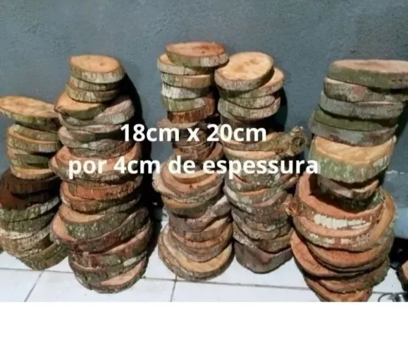 Combo bolacha  rústica  10 cm e 18 cm