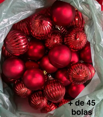 Kit Completo de Decoração de Árvore de Natal + Árvore como brinde!  