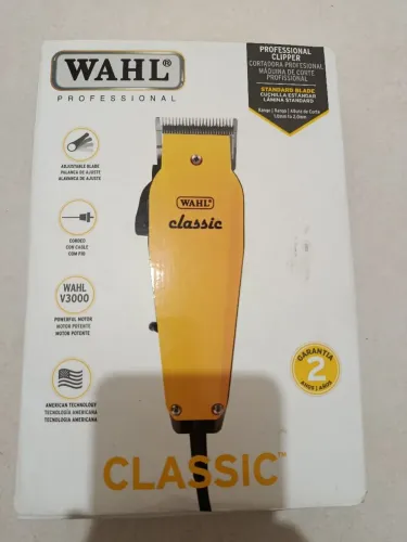 Máquina de corte Wahl classic amarela 127v nova