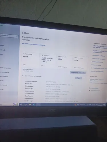 PC básico completo + monitor+ periféricos.Ideal para estudos, trabalho e jogos leves.