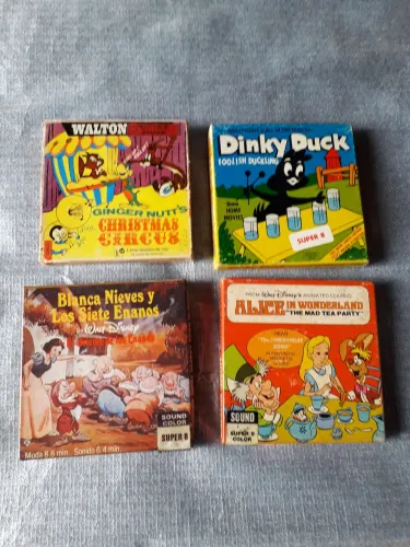Filmes super 8 Desenhos animados antigos lote 4