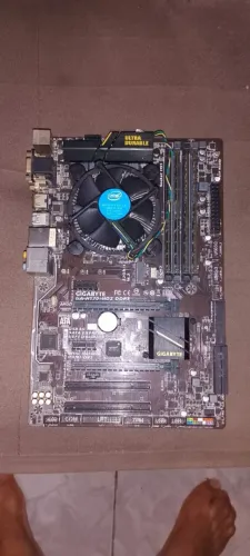 Placa mãe gigabyte h170 5/6/7 geração Pentium G4400 16 GB memória funcionando perfeita