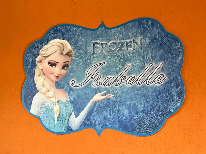 Placa Decorativa Frozen