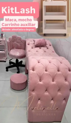 A PRONTA ENTREGA Kit maca lash para iniciantes com mocho e carrinho auxiliar FRETE GRÁTIS.