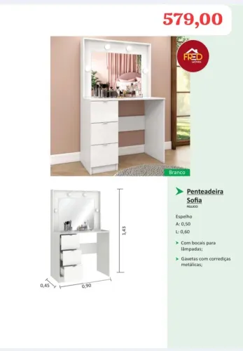 Penteadeira promoção