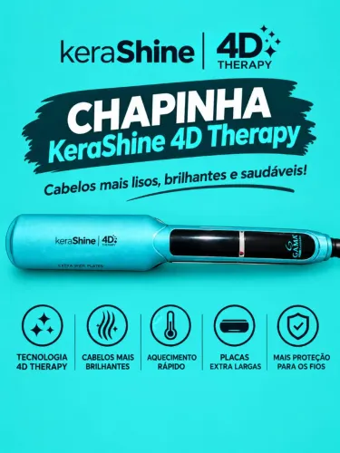 Chapinha GA.MA Italy KeraShine 4D Therapy X-Wide Digital 230°C - Pouquíssimo Usada