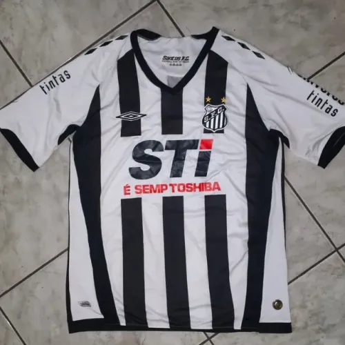 camisa original 2009 santos fc umbro listrada tamanho gg 2010