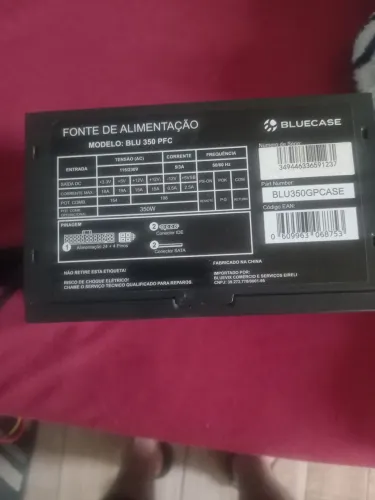 Fonte 350w pfc ativo estado de nova