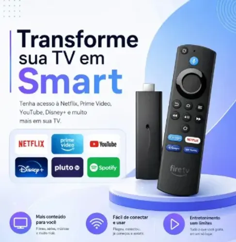 Amazon Firetv Stick 4k Plus Stick Wi-fi-6 Com Alexa Por Voz Preto De Voz Amazon Firetv Sti